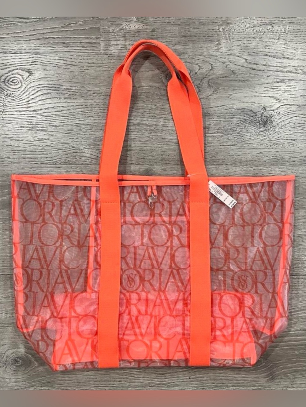 Victoria's Secret✨🧡💛 Coral Orange Mesh Tote